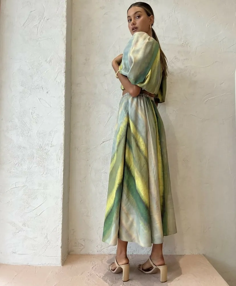 Acler Cumberland Top And Midi Skirt