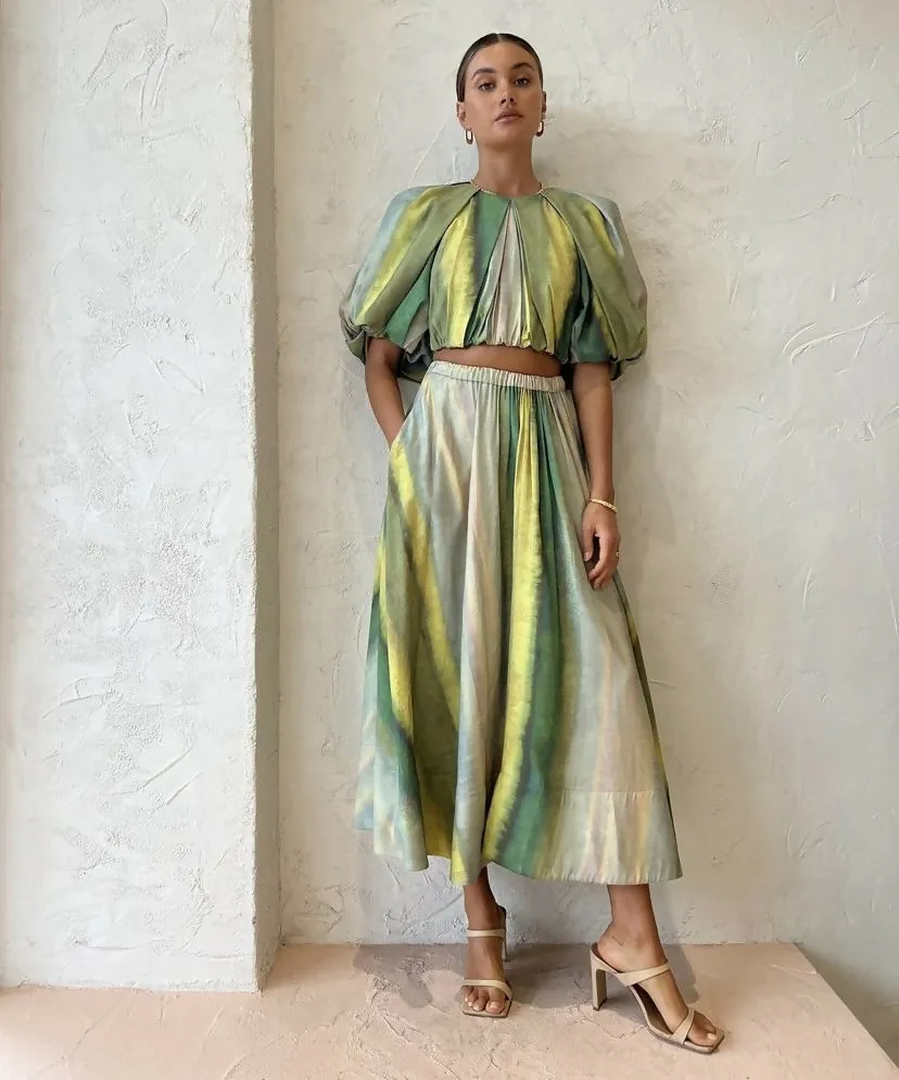 Acler Cumberland Top And Midi Skirt