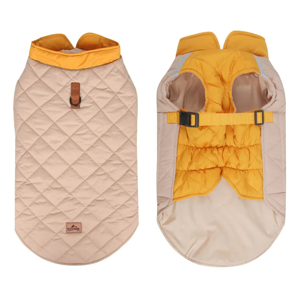 Adjustable Quilted Dog Jacket - Warm and Safe for Winter Walks