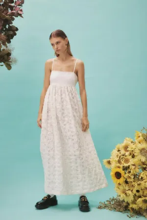 Alemais Iggy Embroidered Midi Dress White Size 16