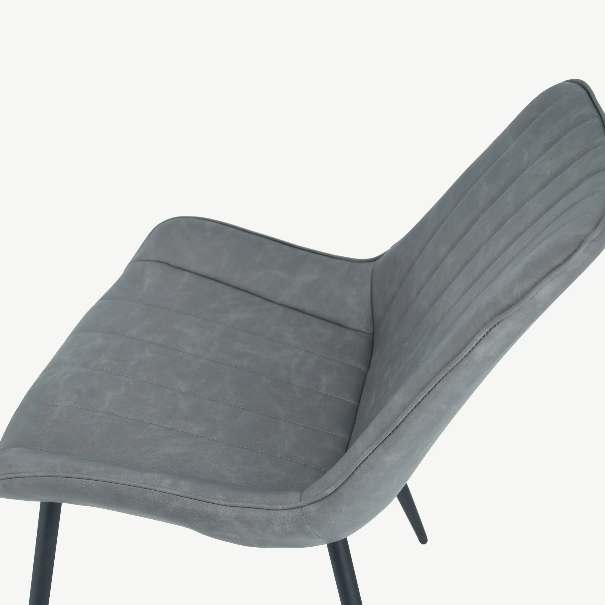 Anglia Dining Chairs Antique Grey PU