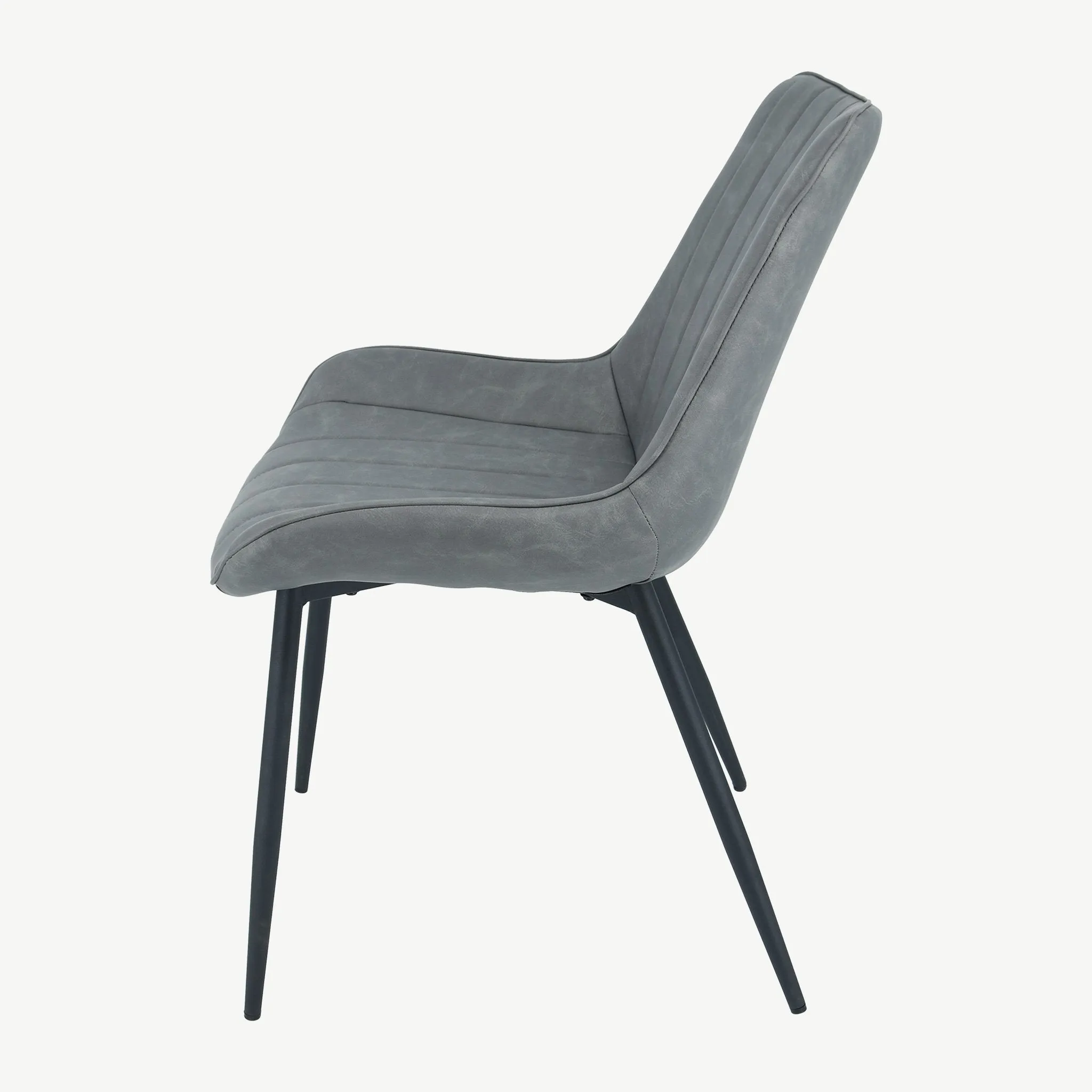 Anglia Dining Chairs Antique Grey PU