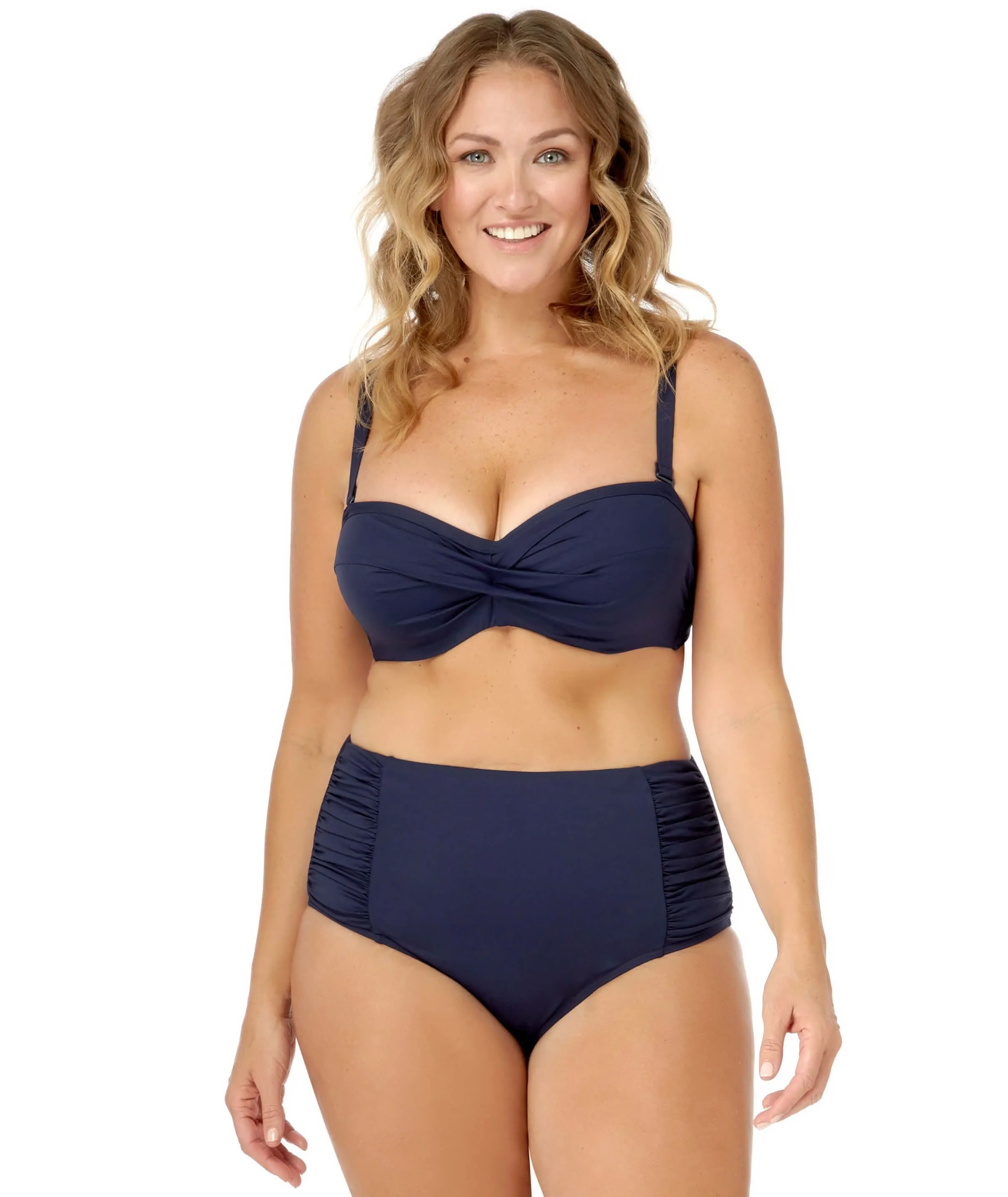 Artesands Plains High Waist Brief - Navy