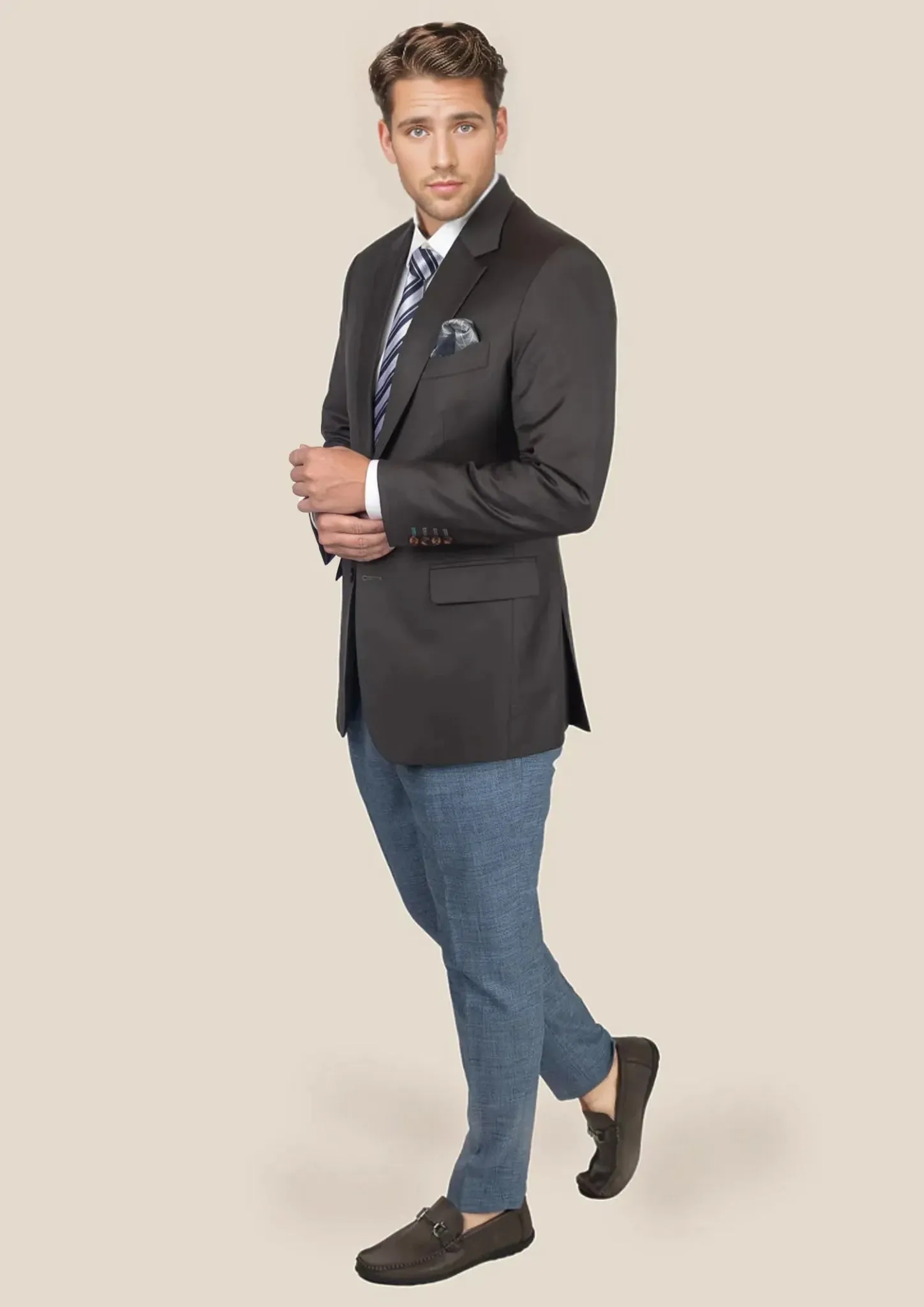 Astor Sable Brown Twill Jacket