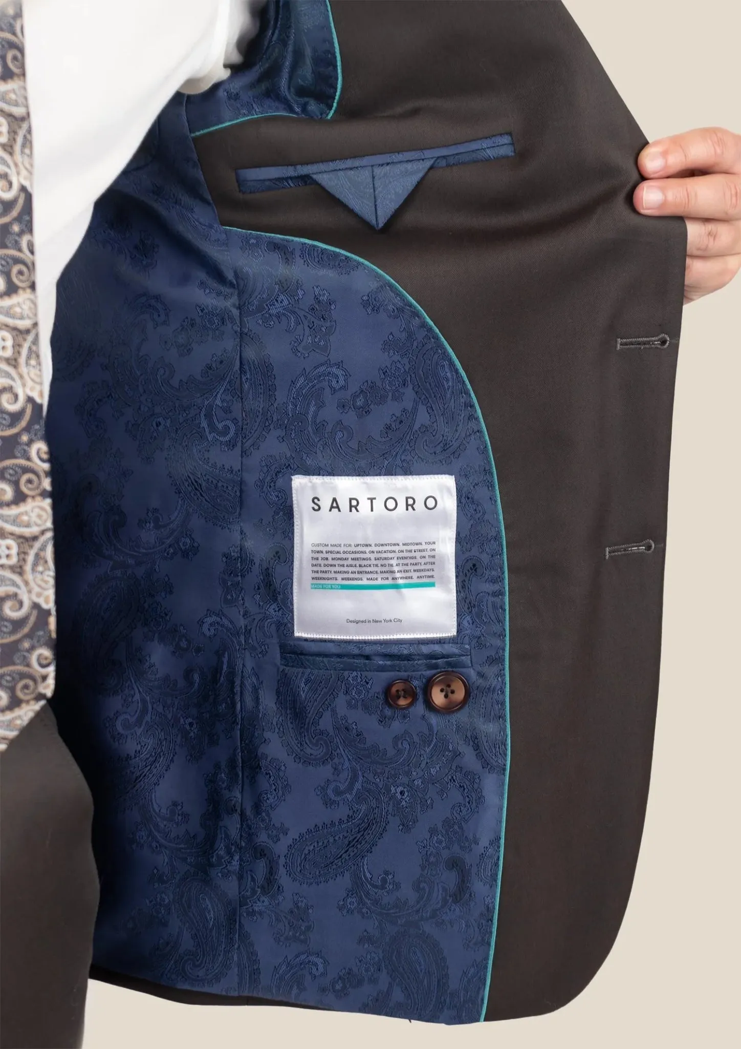 Astor Sable Brown Twill Jacket