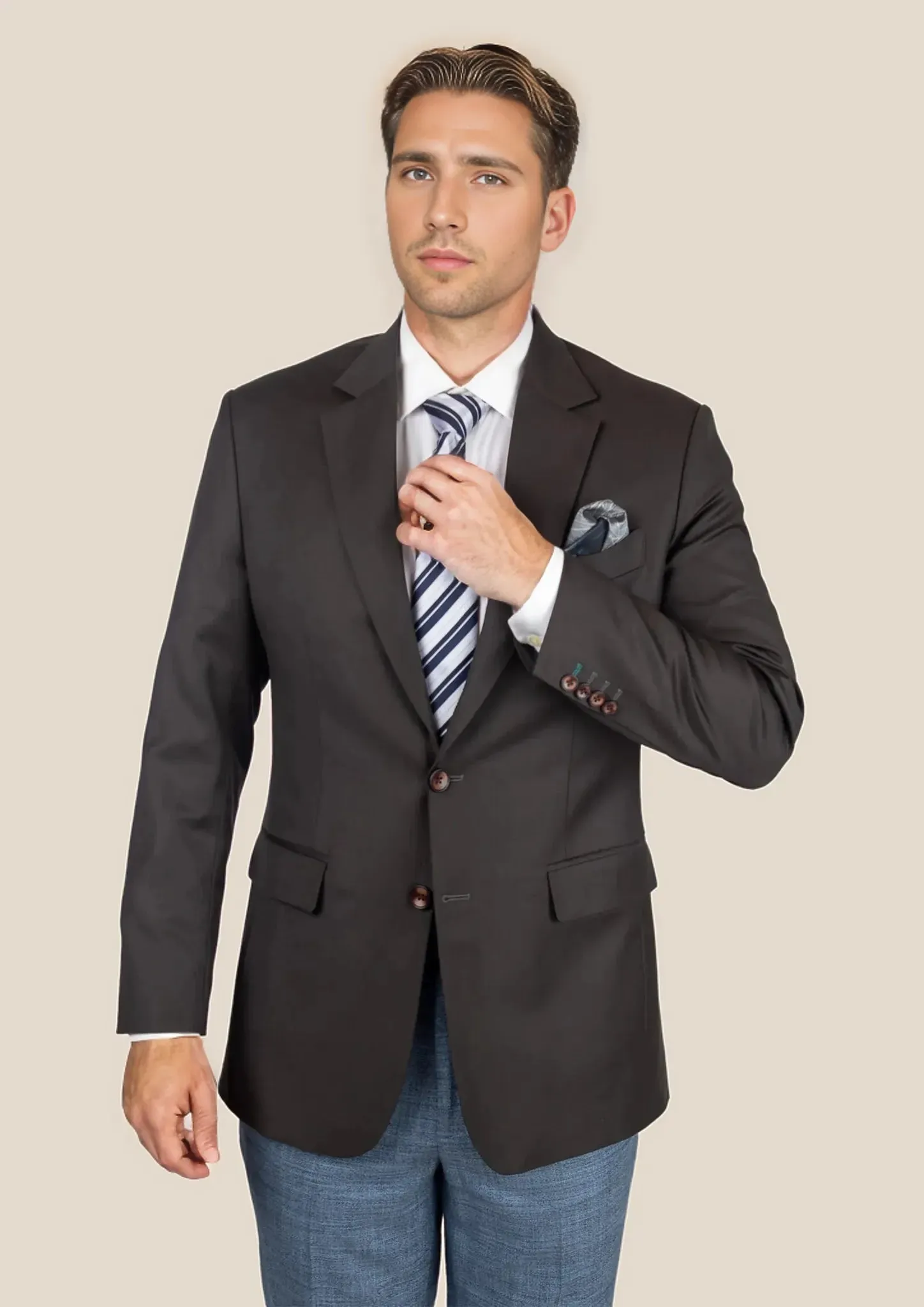 Astor Sable Brown Twill Jacket