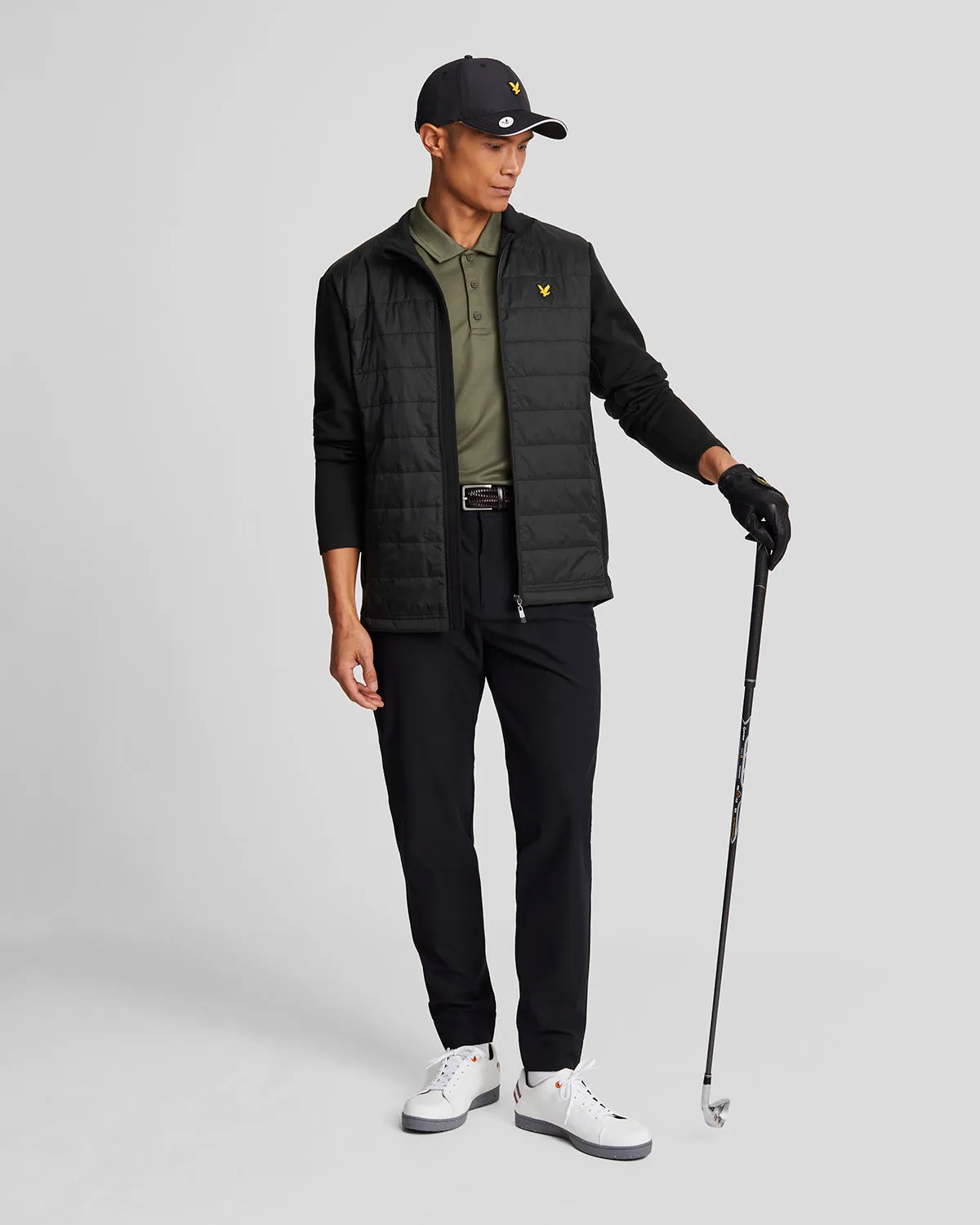 Baffle Quilted Golf Full Zip Jacket