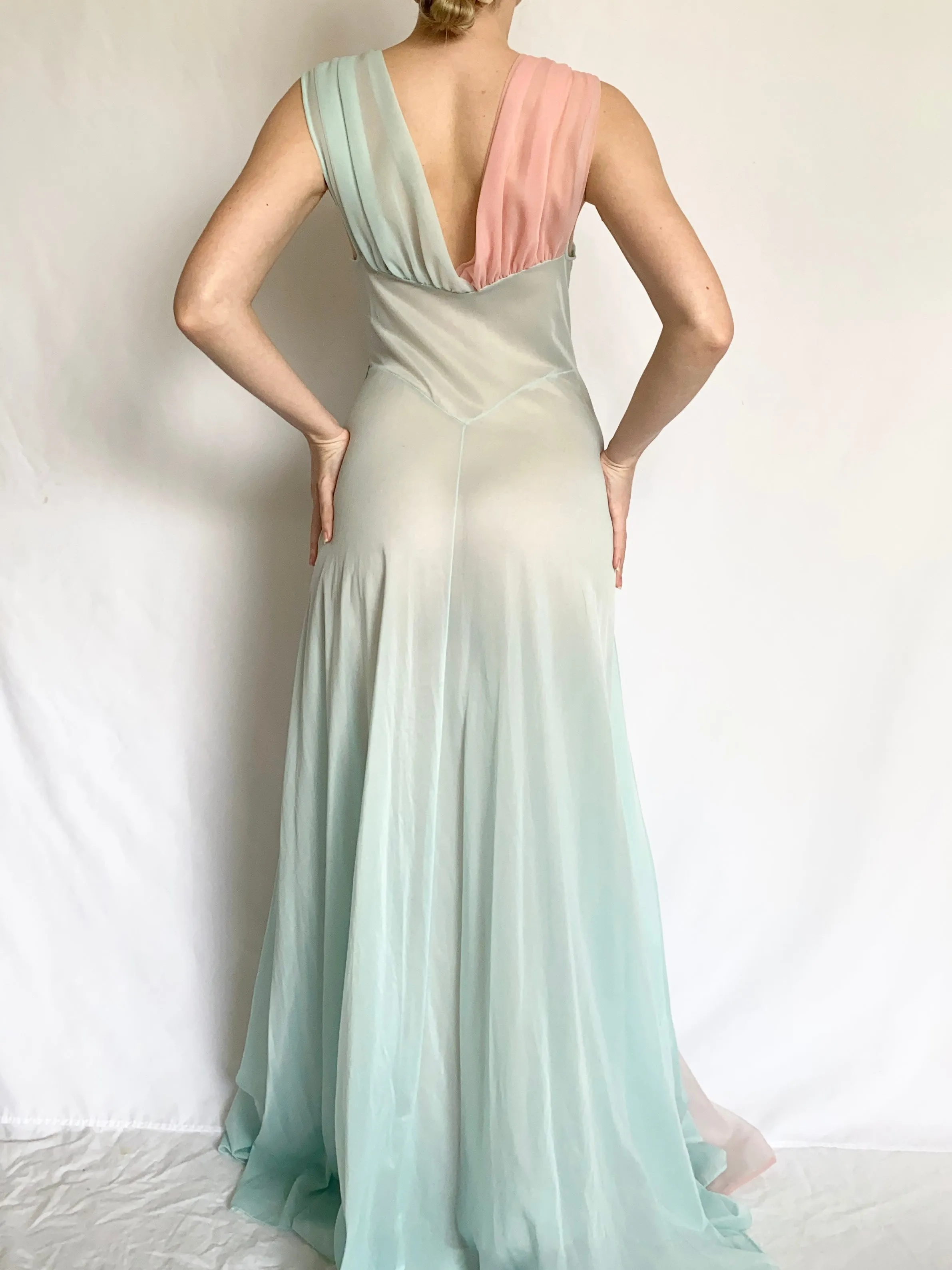 Barbie Swan Lake 1950s Bicolor Nylon Gown (S)