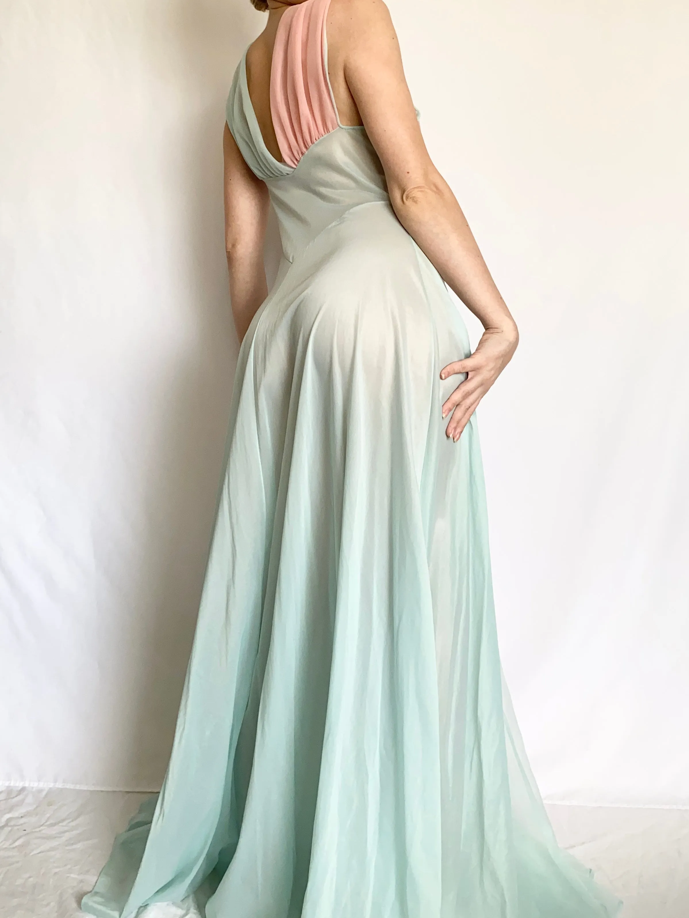 Barbie Swan Lake 1950s Bicolor Nylon Gown (S)