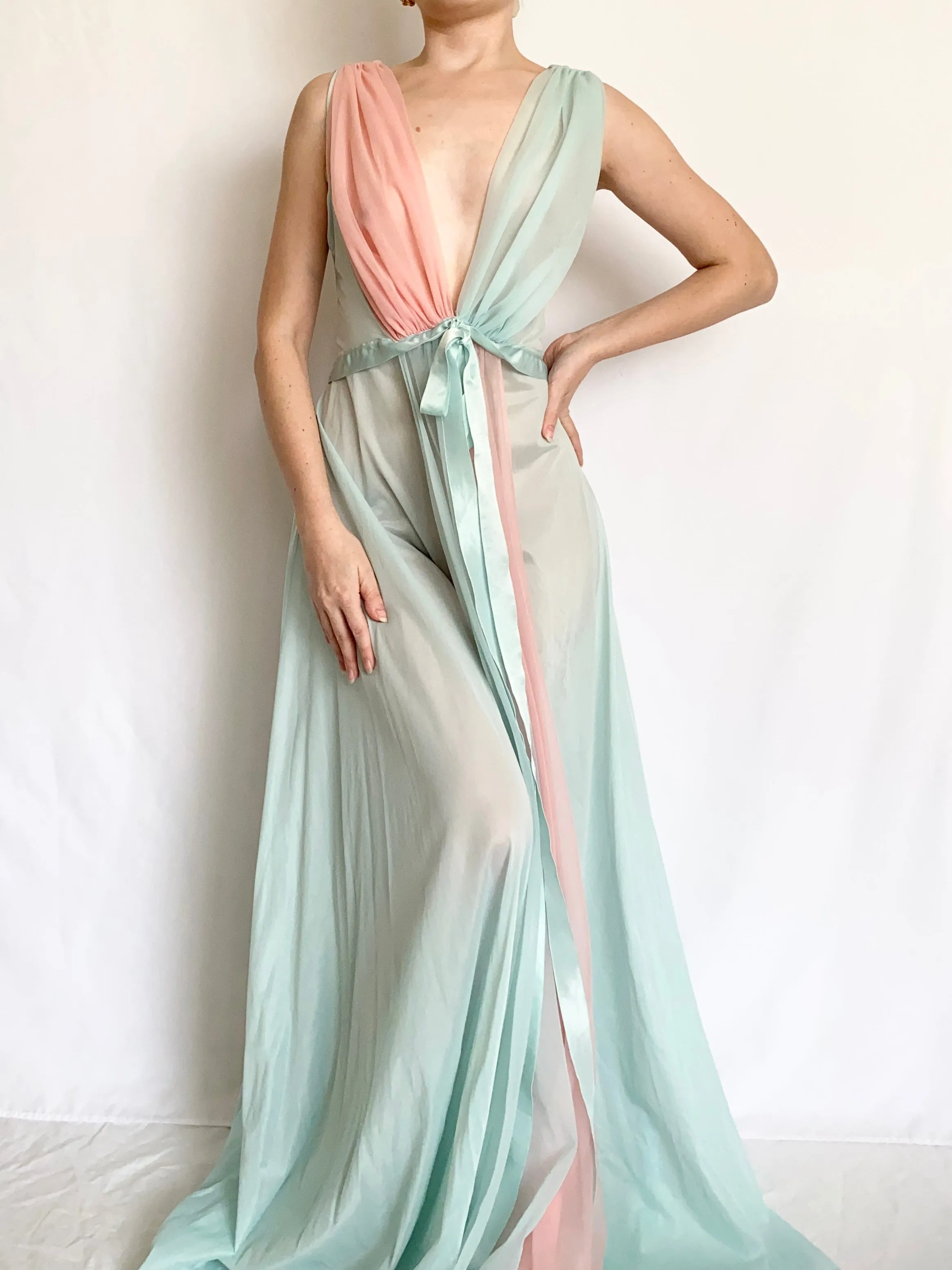 Barbie Swan Lake 1950s Bicolor Nylon Gown (S)