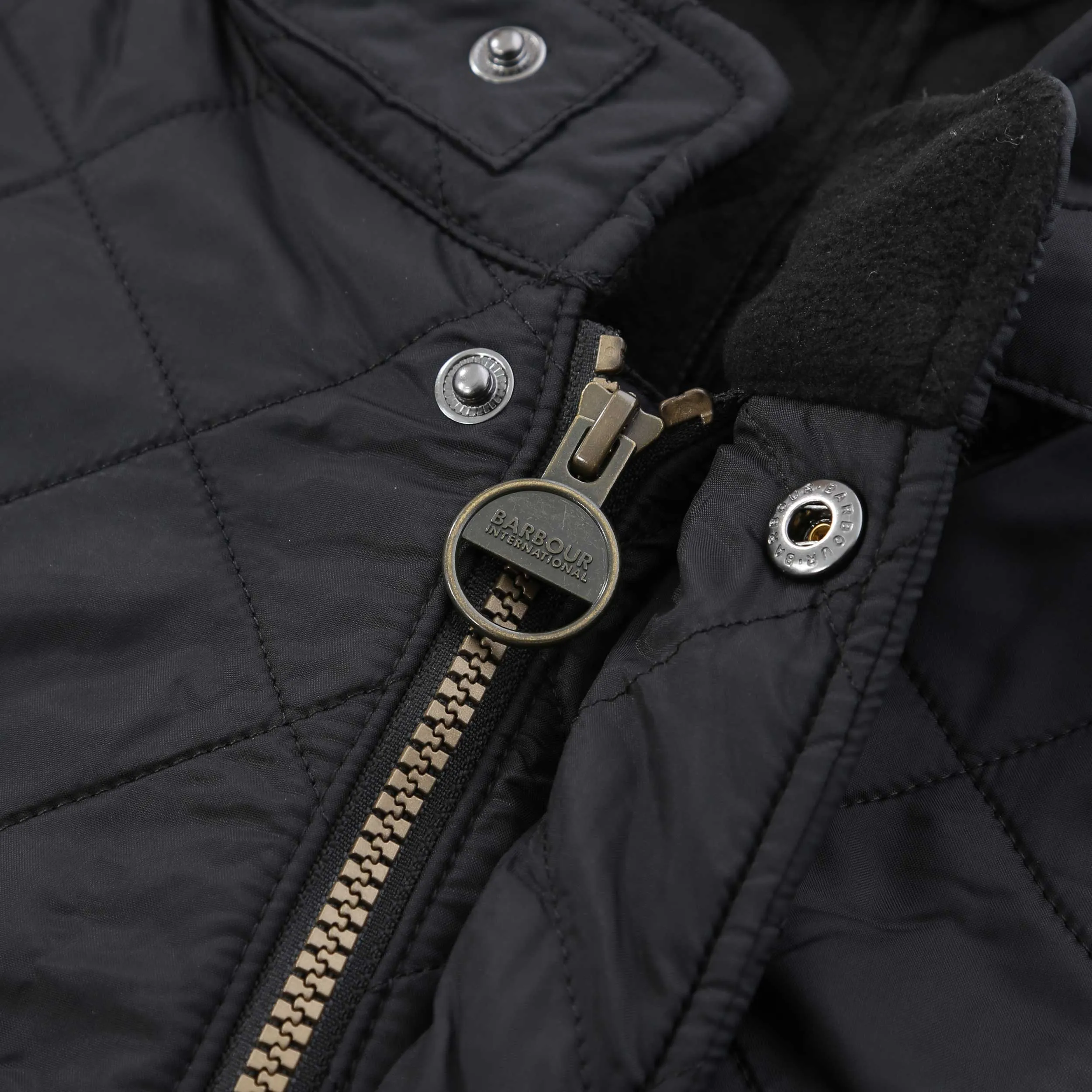 Barbour Tourer Ariel Polarquilt Jacket in Black
