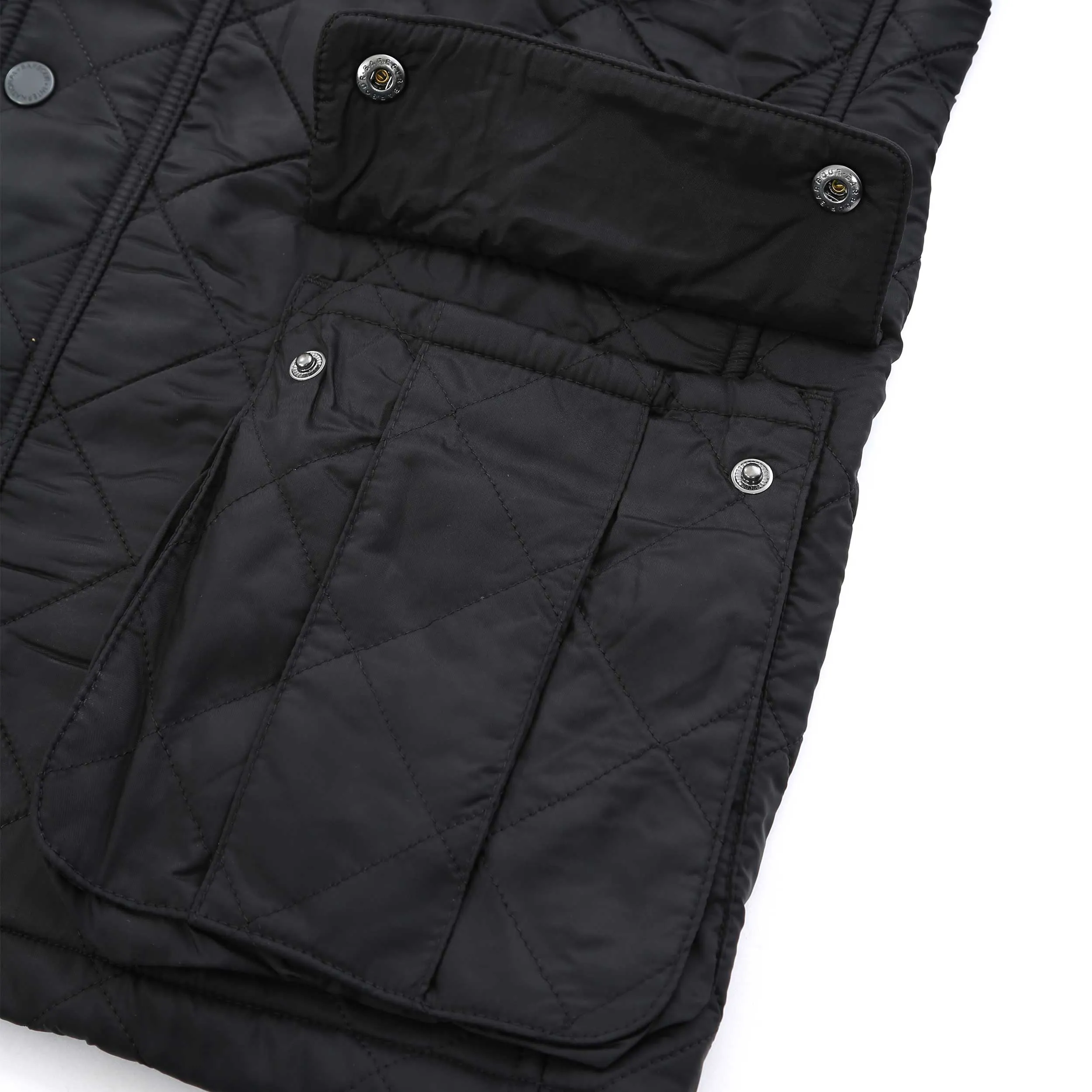 Barbour Tourer Ariel Polarquilt Jacket in Black