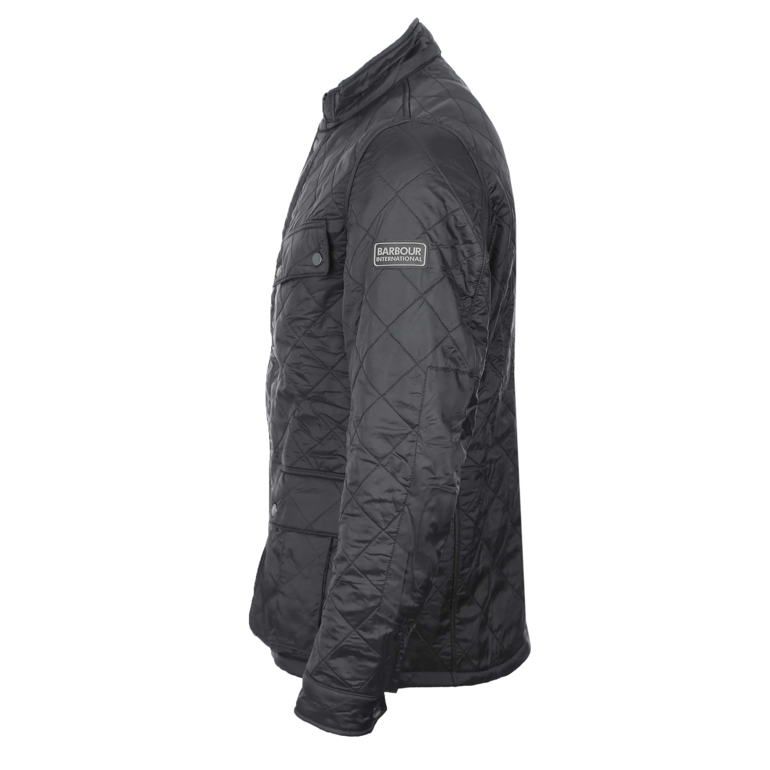 Barbour Tourer Ariel Polarquilt Jacket in Black
