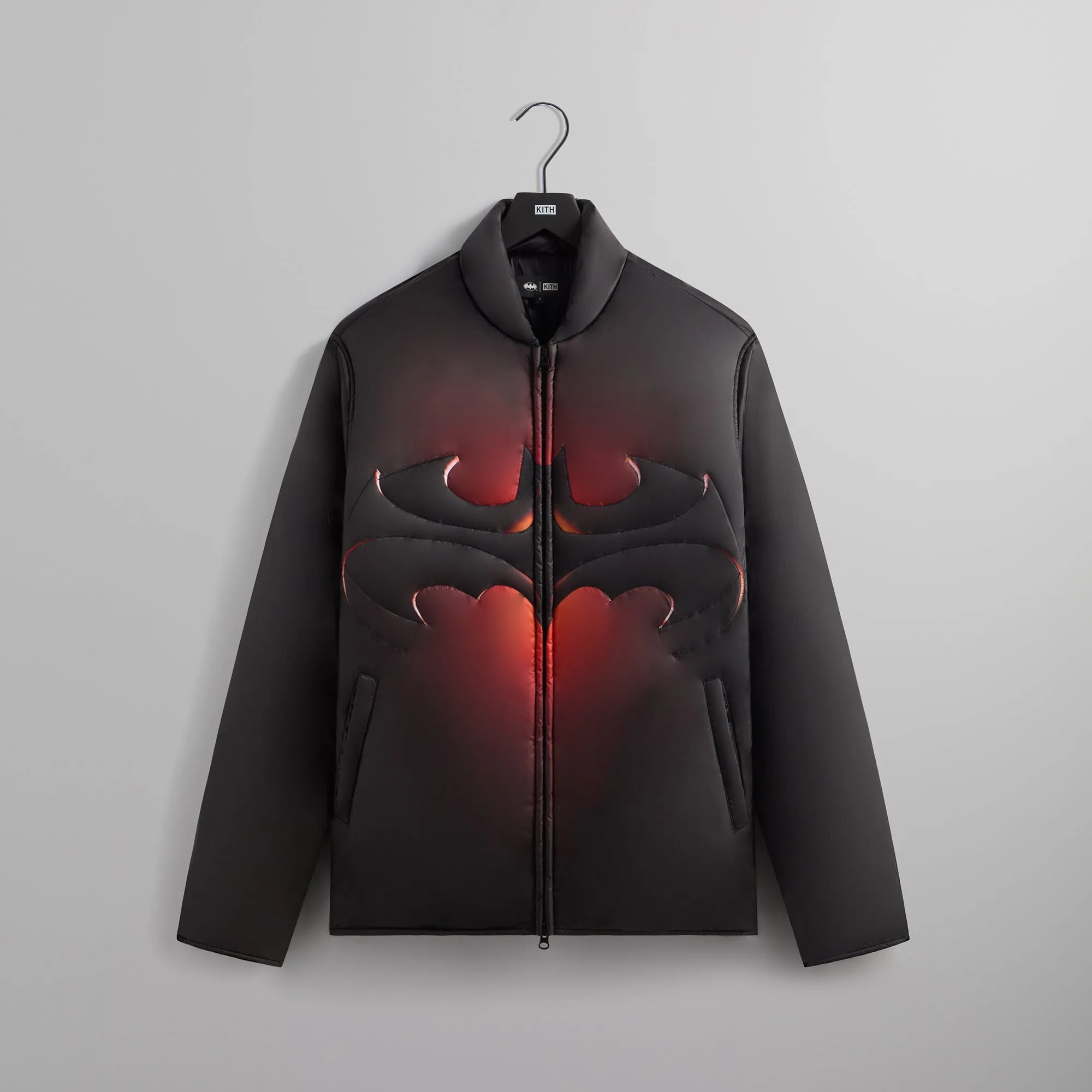 Batman | Kith Brixton Quilted Puffed Jacket - Black
