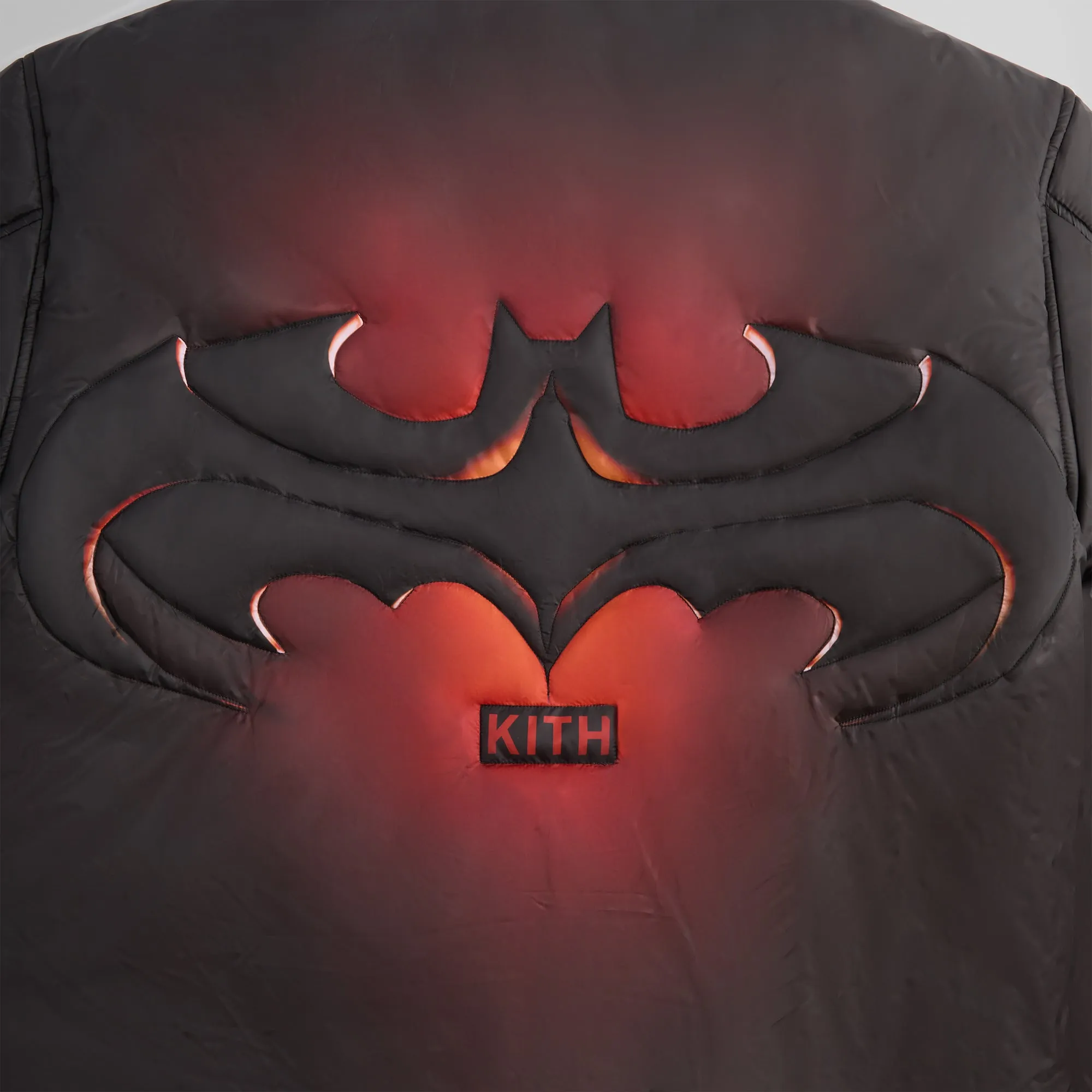 Batman | Kith Brixton Quilted Puffed Jacket - Black