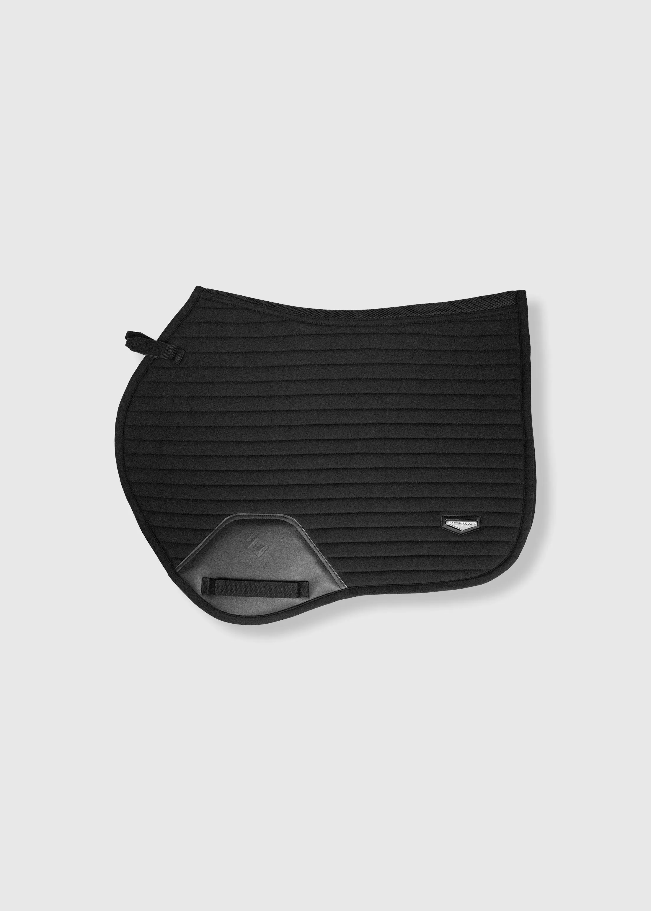 Black Enamel Badge Jump Saddle Cloth
