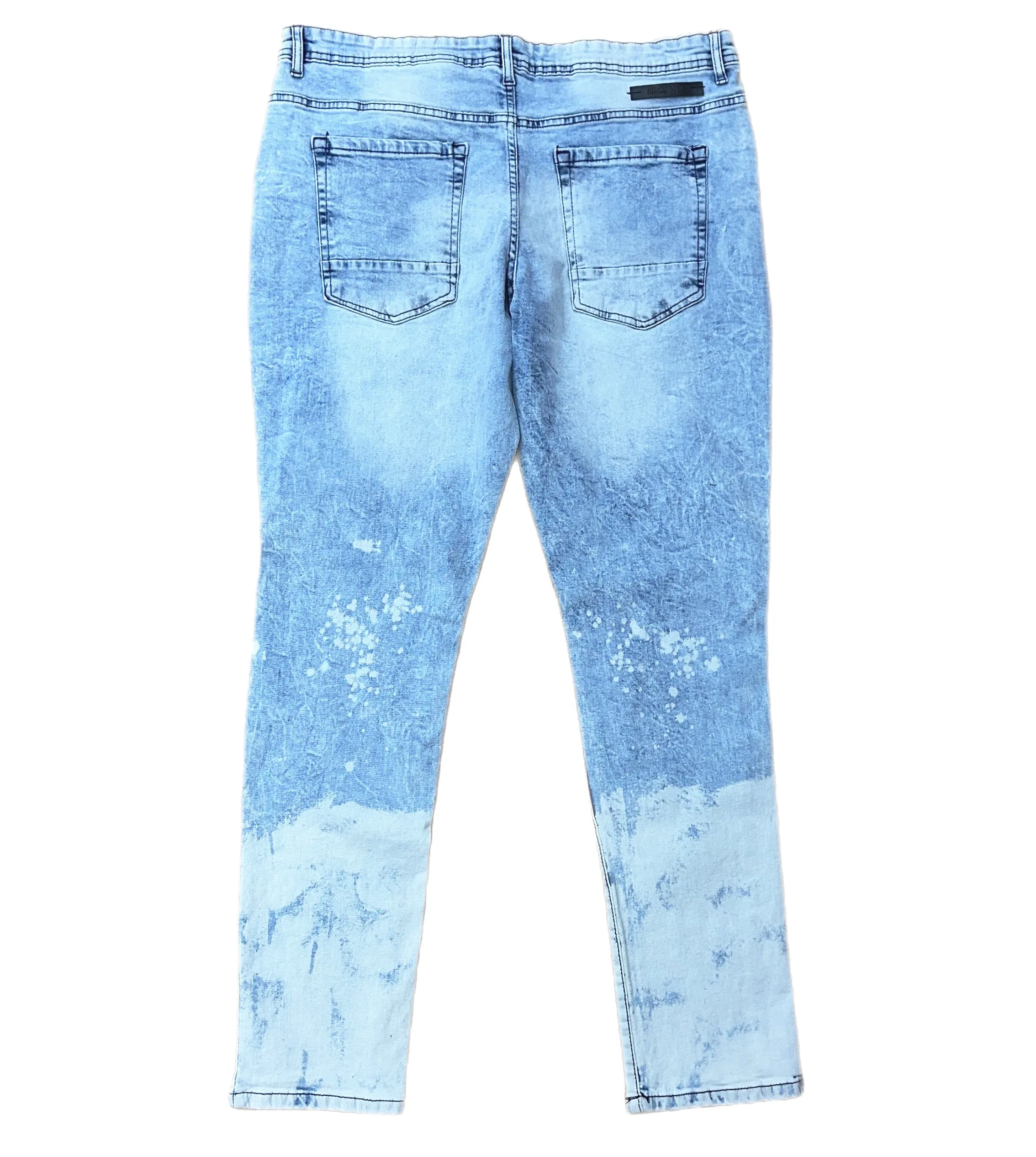 Black Pike Skinny Denim White Wash