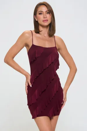 Bragging Rights Ruffle Mini Dress