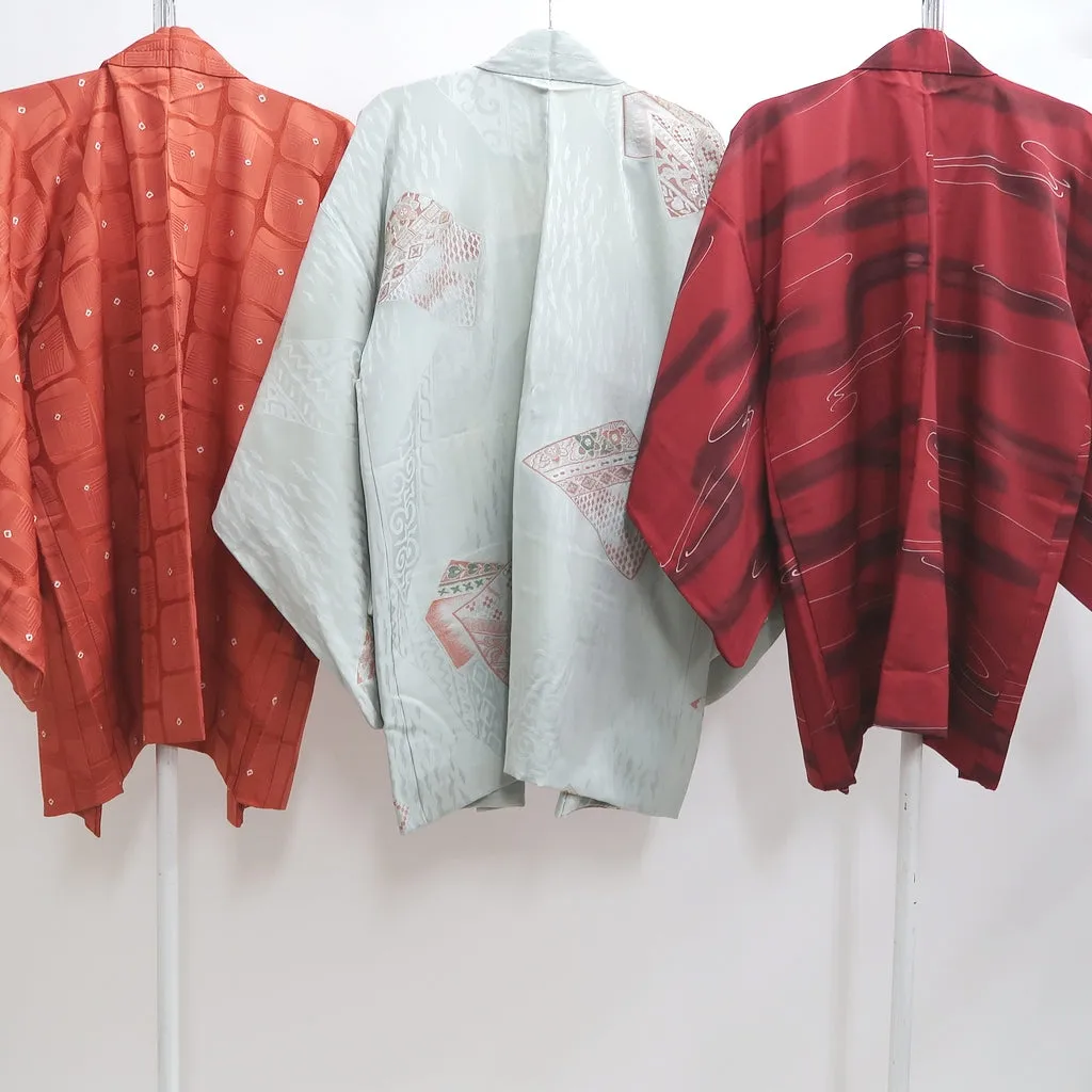 Bundle 15pcs Silk Colored Haori Jacket Wholesale Bulk Free Shipping #373