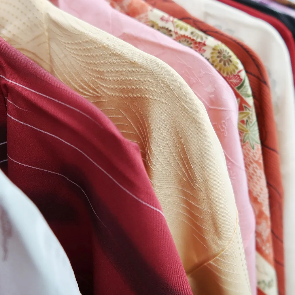 Bundle 15pcs Silk Colored Haori Jacket Wholesale Bulk Free Shipping #373
