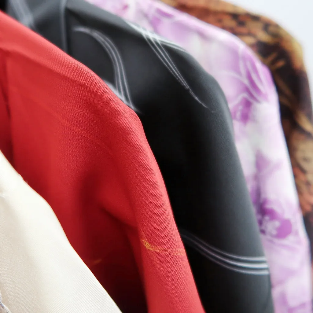 Bundle 15pcs Silk Colored Haori Jacket Wholesale Bulk Free Shipping #373