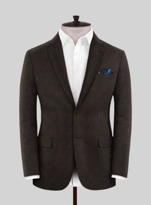 Caccioppoli Lenana Glen Brown Wool Jacket