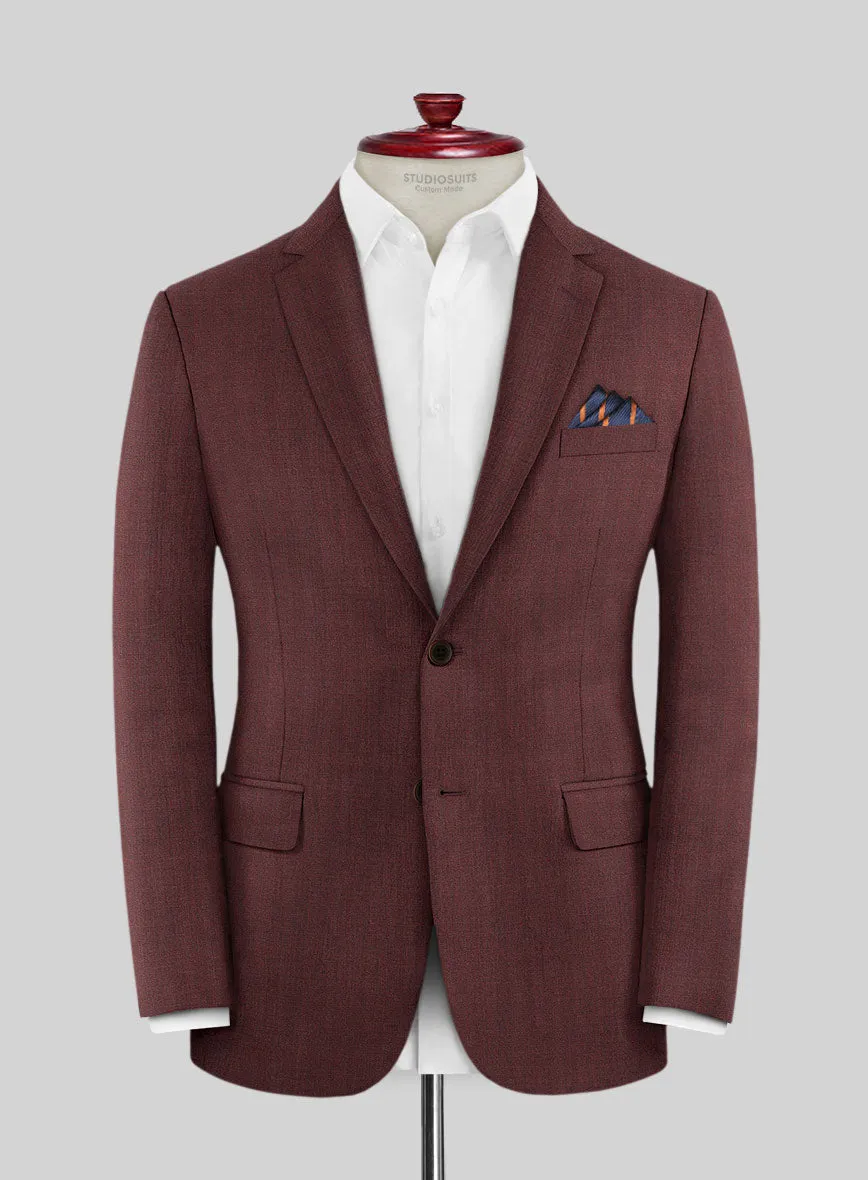 Caccioppoli Sun Dream Svoldo Maroon Wool Jacket