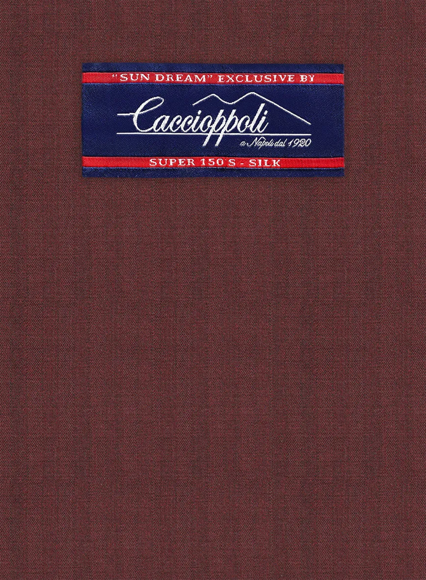 Caccioppoli Sun Dream Svoldo Maroon Wool Jacket