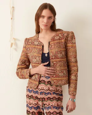 Camille Pasha Paisley Reverso Jacket