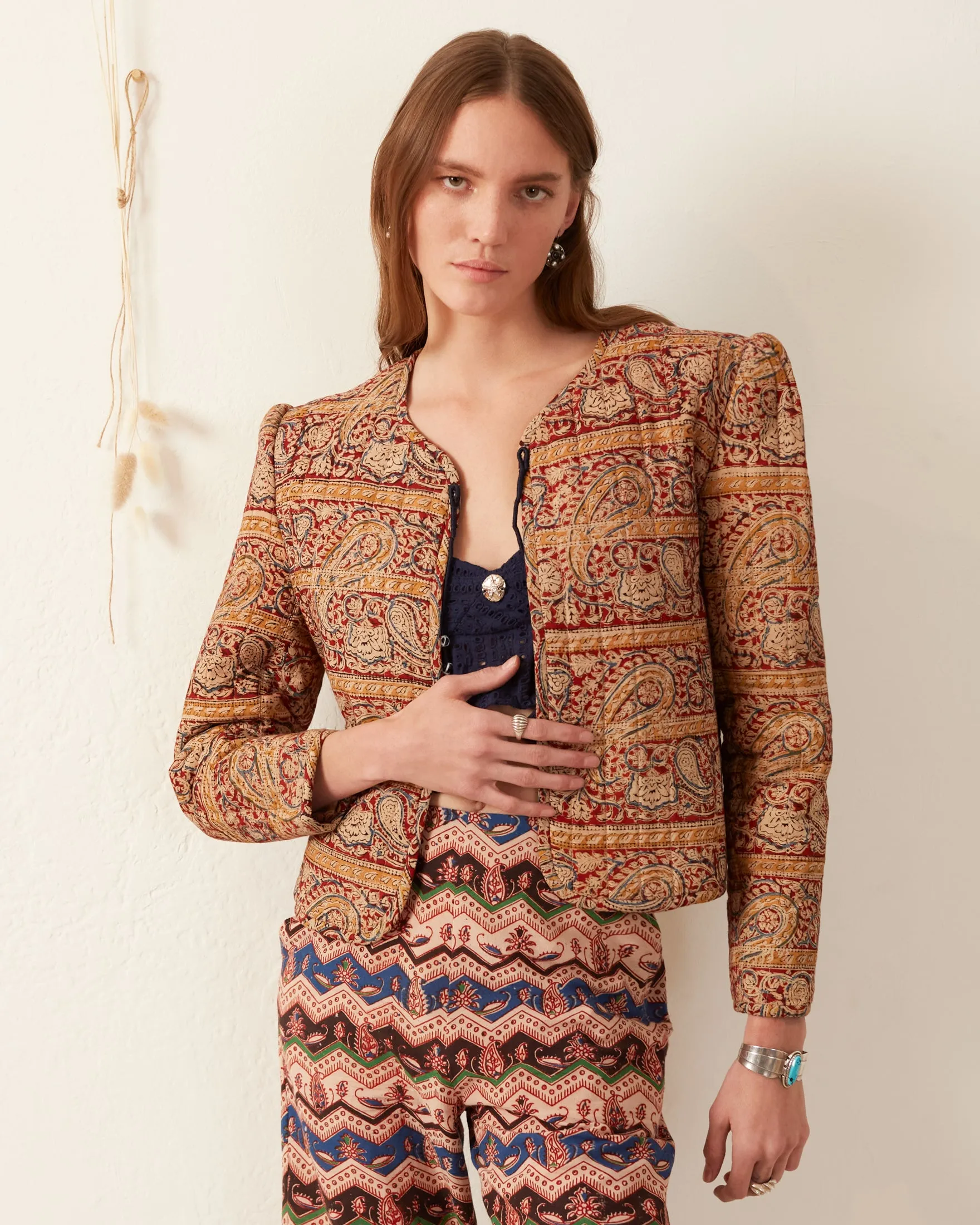 Camille Pasha Paisley Reverso Jacket