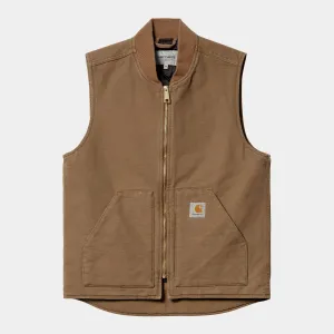 Carhartt WIP - Canvas Vest Jacket - Hamilton Brown Rinsed