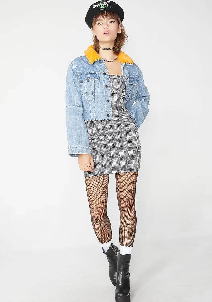 Charles Check Petra Bodycon Dress