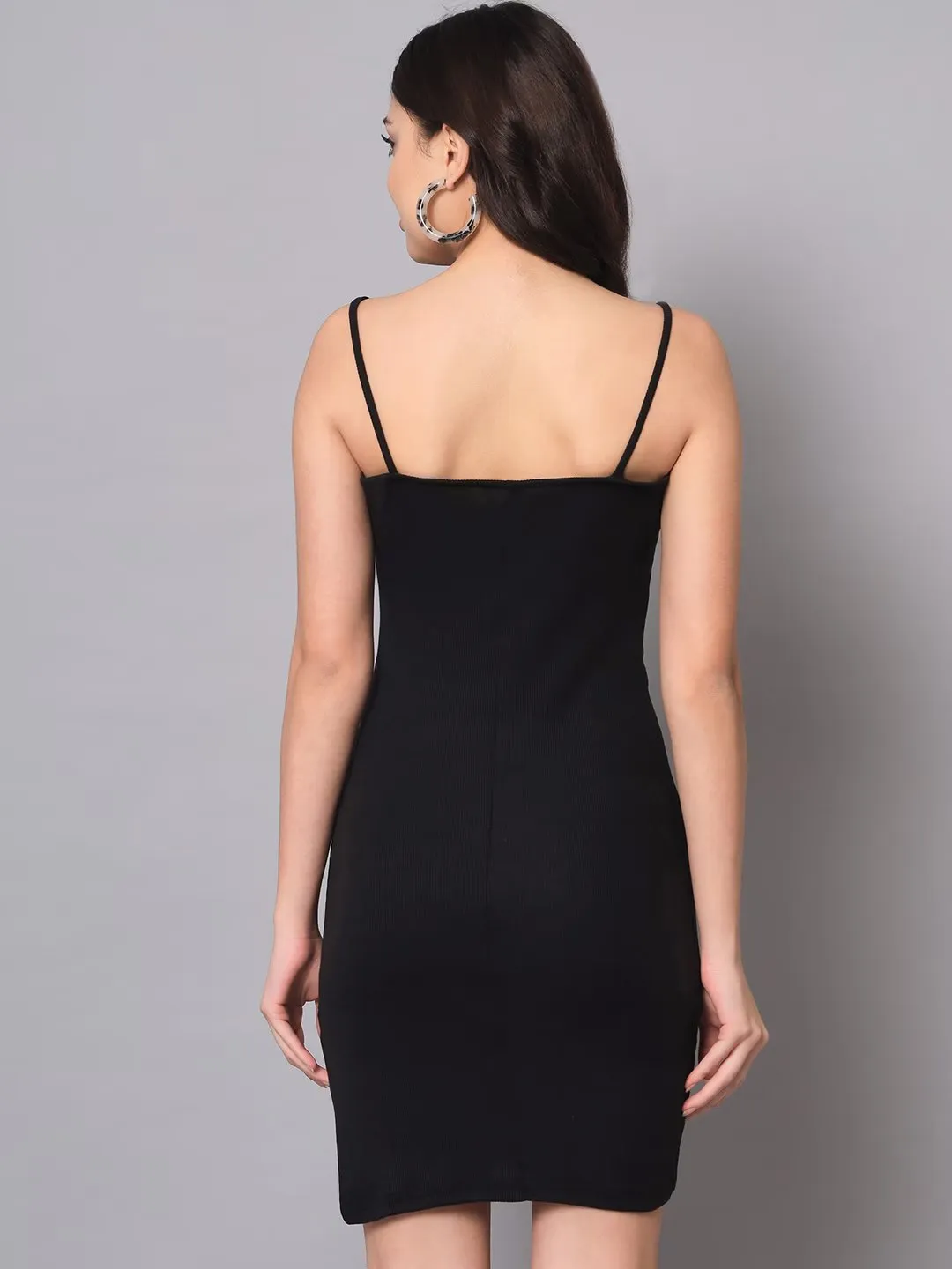 Chic Basics Shoulder Strap Bodycon Dress