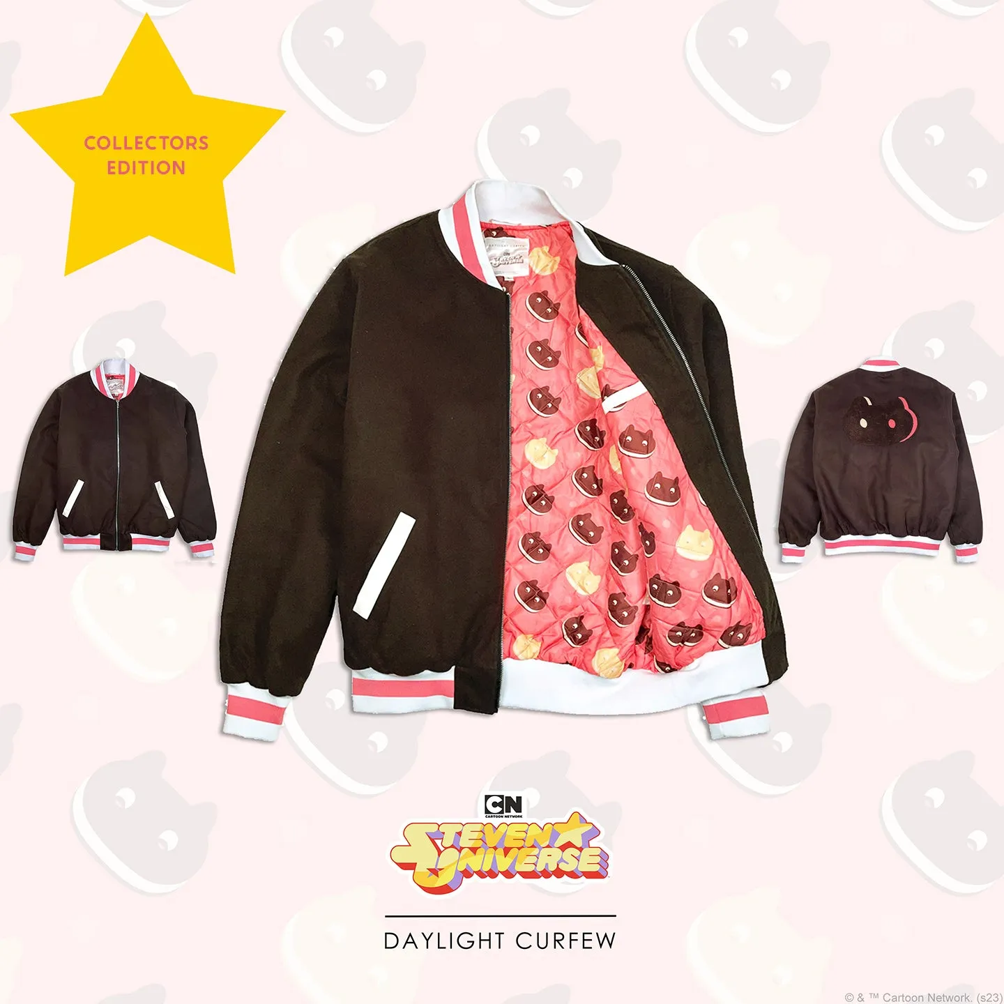 Cookie Cat Varsity Jacket