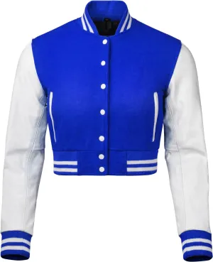 Croptop - Royal/White