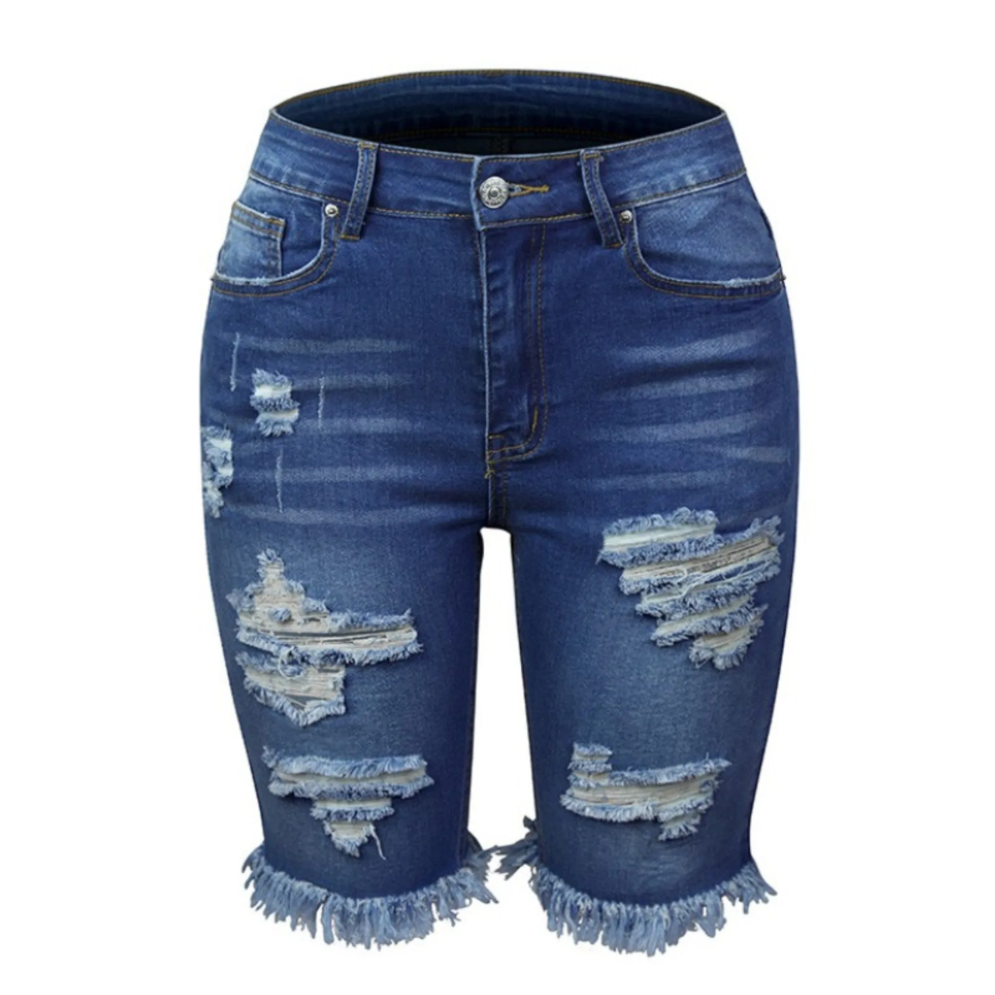 Denim Tassel Shorts