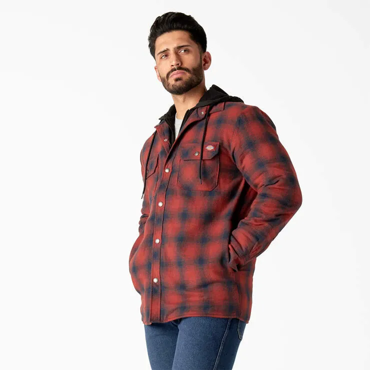 Dickies Men's Flannel Hooded Shirt Jacket