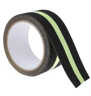 Dolphy Anti-Skid Tape With Glow in Dark Stripe 50mm x 18m Black