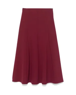 Dottie Aline Midi Skirt (Oxblood)