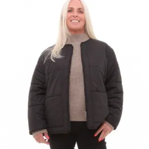 Dreams - Quilted Box Jacket - Black