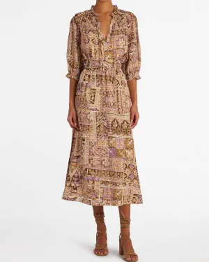 Estine Wrap Skirt in Amethyst Tile | Amethyst Tile