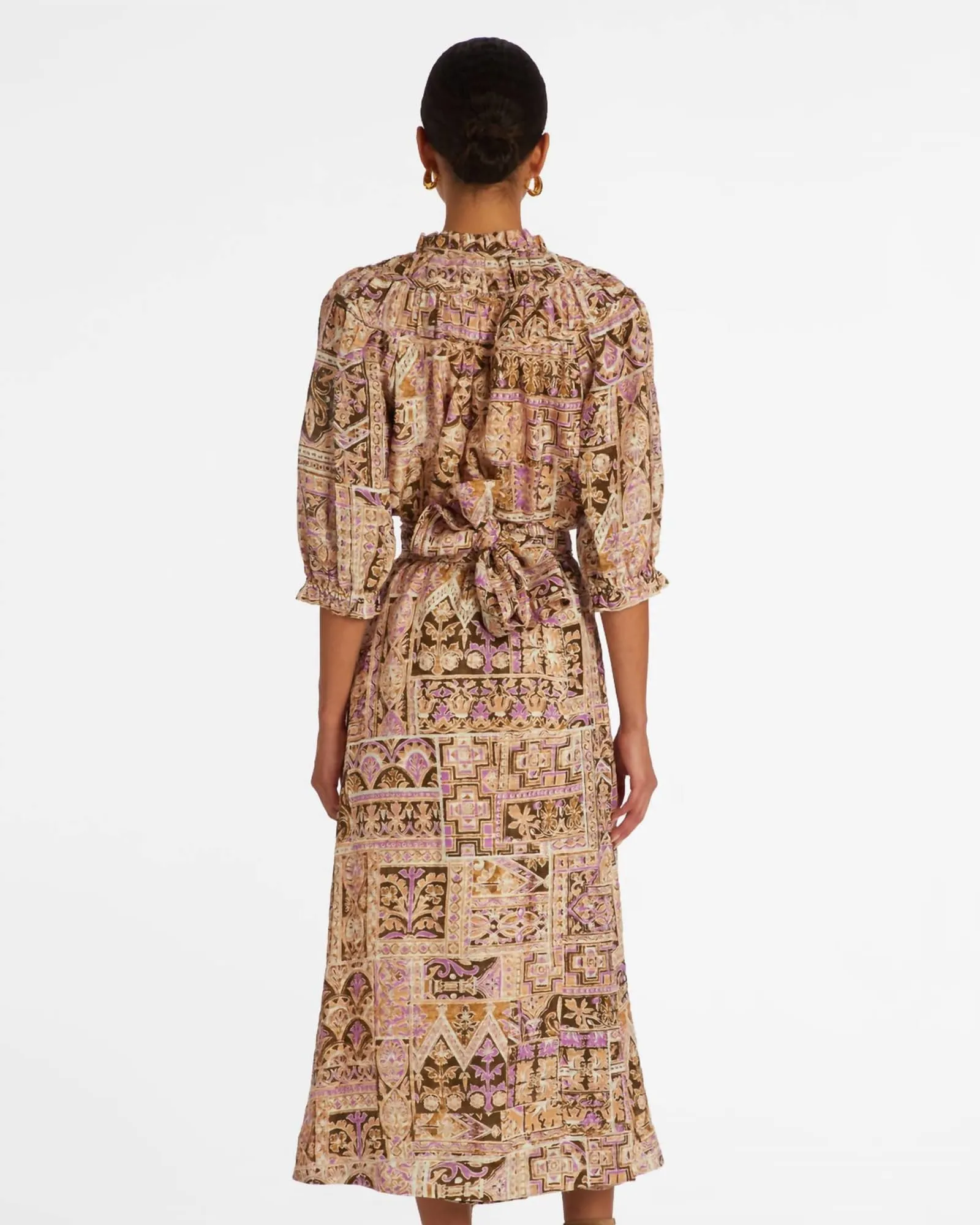 Estine Wrap Skirt in Amethyst Tile | Amethyst Tile