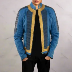 Fallout Vault Leather Jacket For Men Cosplay Jacket