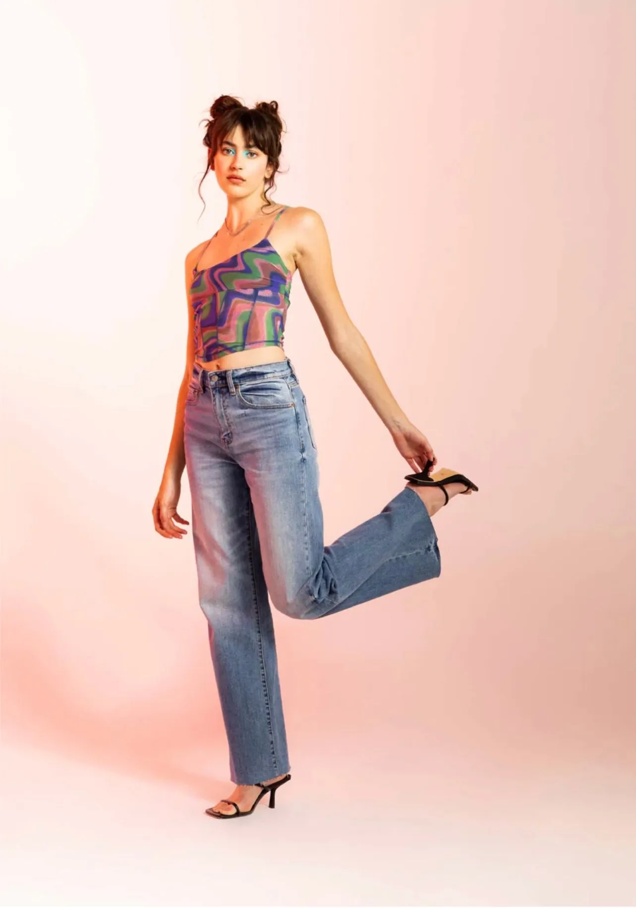 Far Out High Rise Wide Leg Jean