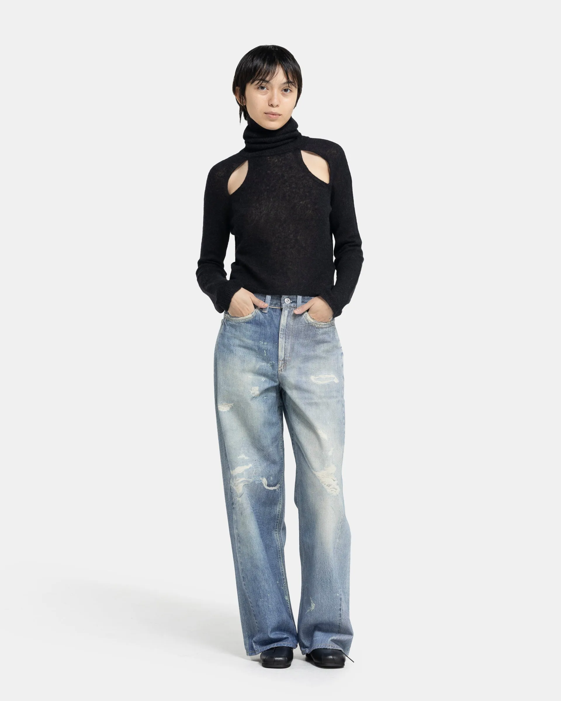 Full Cut Jeans in Digital Denim Print