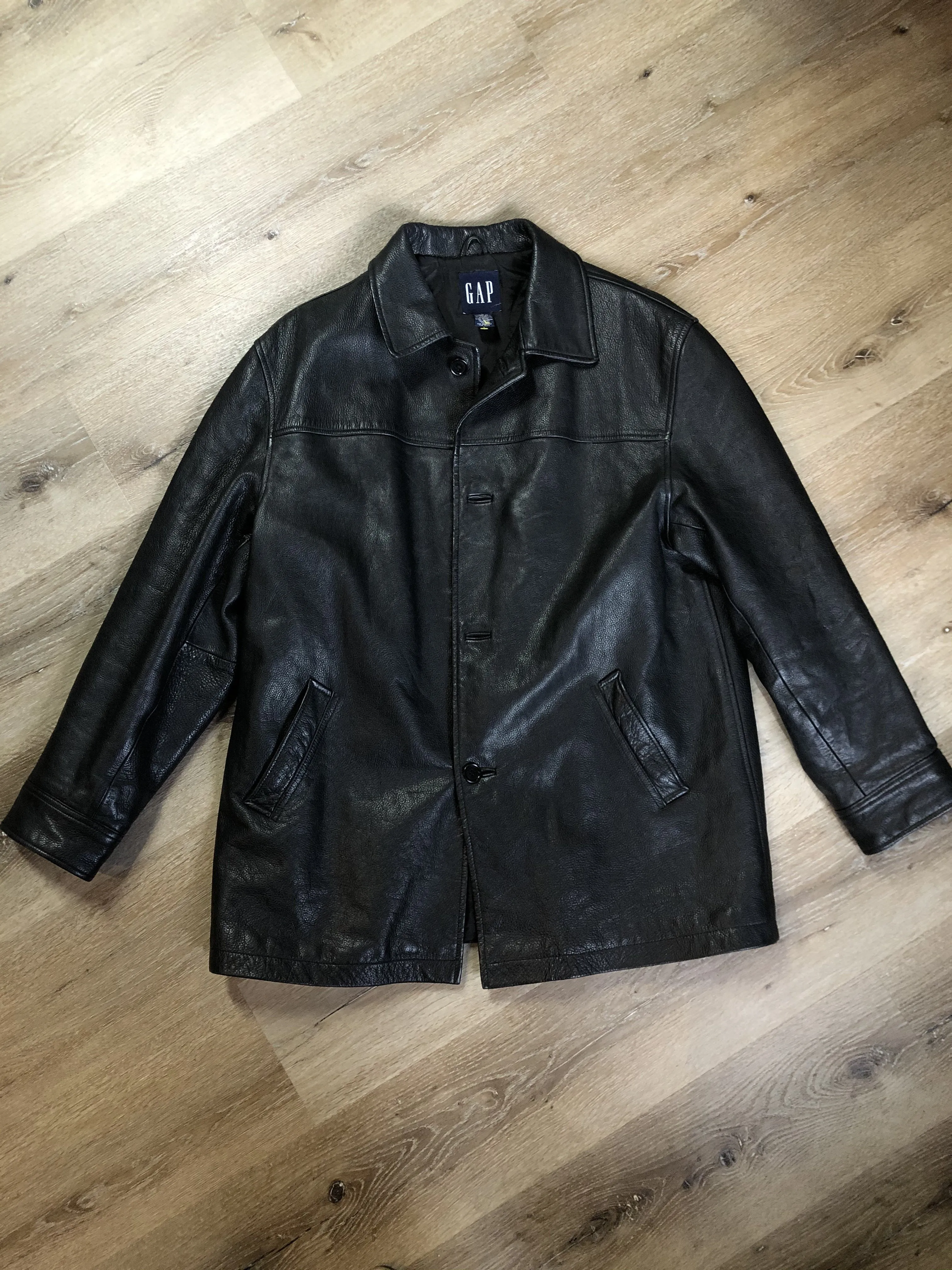 Gap Black Leather Jacket