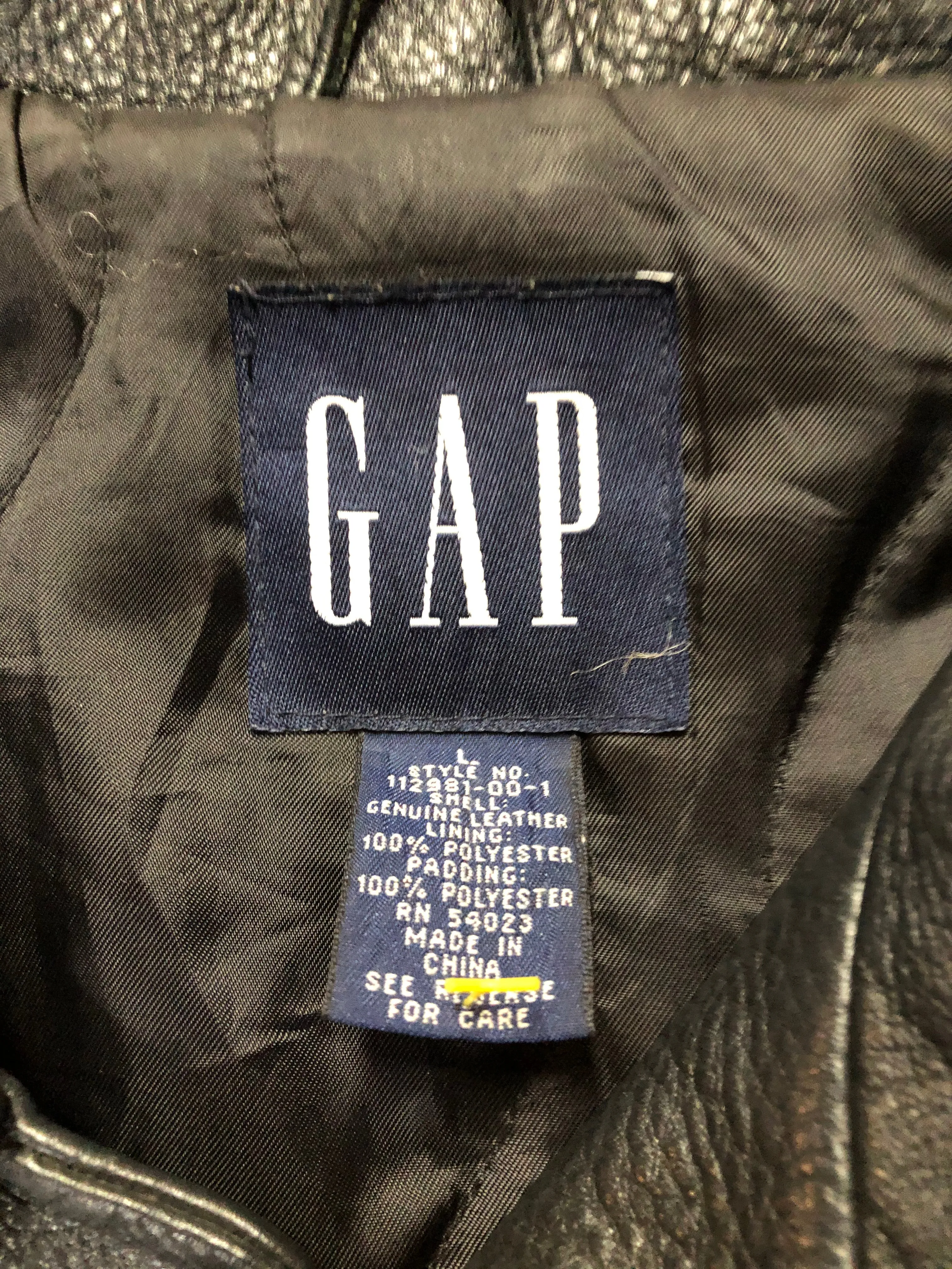 Gap Black Leather Jacket