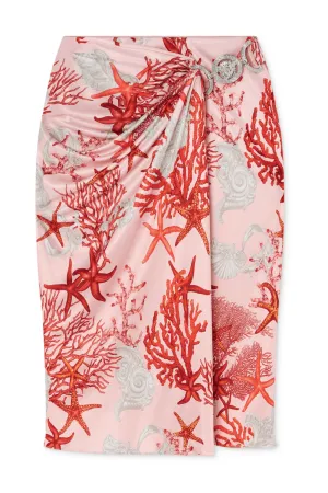 Gathered Midi Skirt