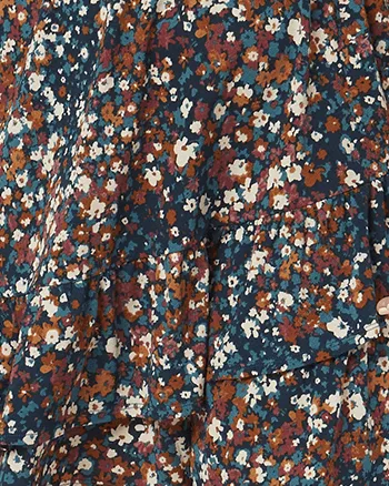Gianna Ditsy Floral Dress | Teal / Ivory