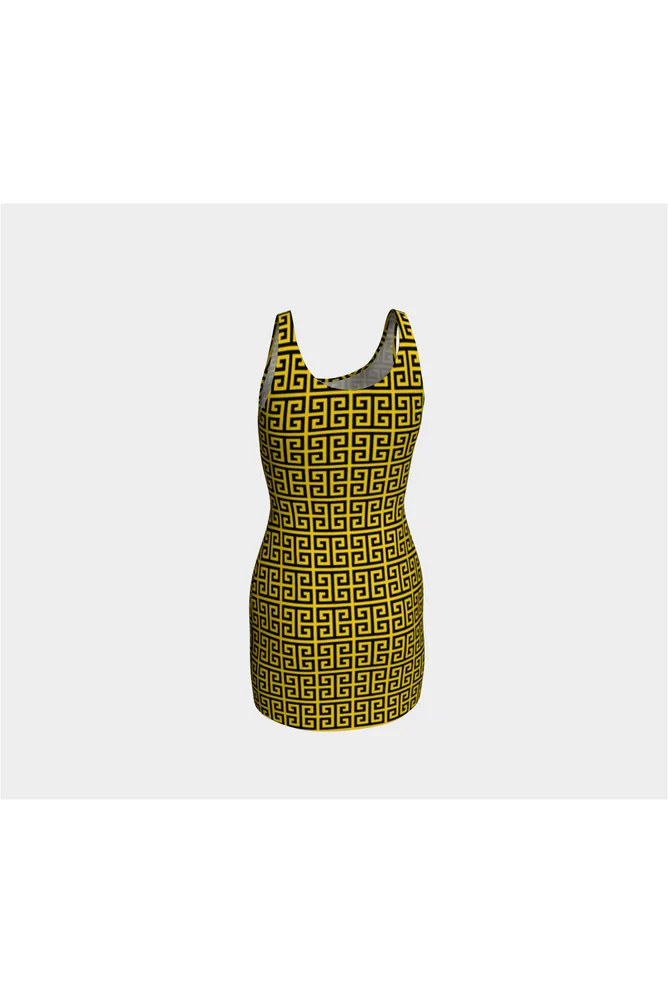 Greek Key Bodycon Dress